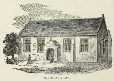 Engraving of Bullhouse Chapel, nr Millhouse Green