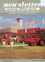 David Brown Newsletter October 1954 Cover